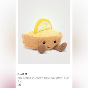 Jellycat Yellow and Brown Tart Plush